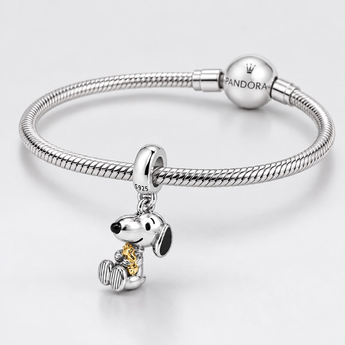 Charm Pandora Snoopy Amigable