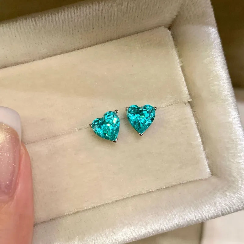 Set Pandora De Corazón Turquesa
