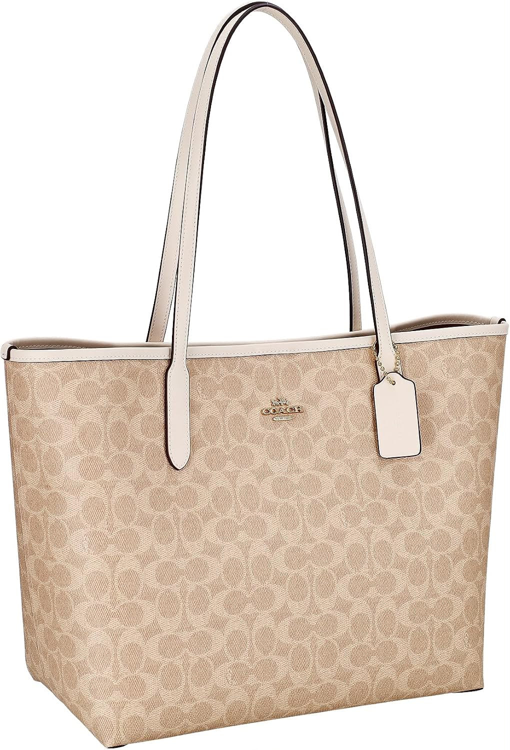 Cartera Coach Classic City Tote Bag L Con Blanco