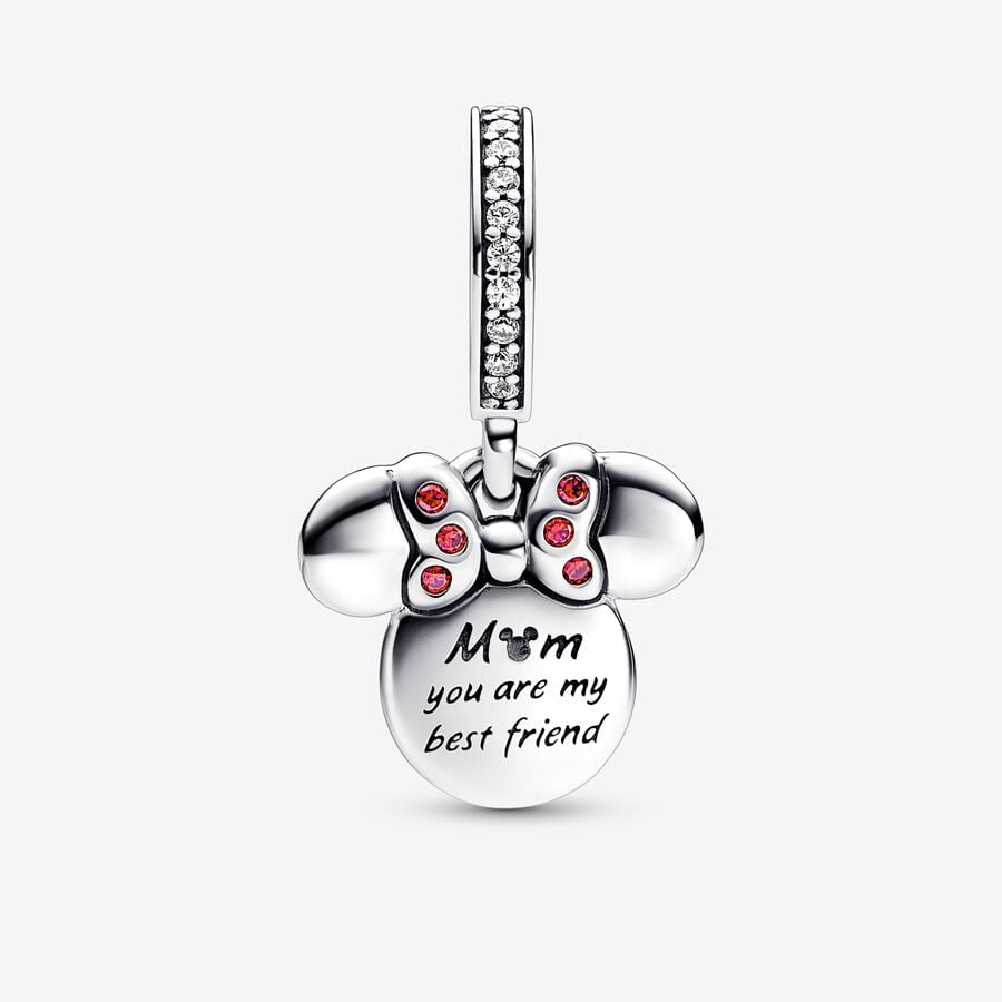 Charm Pandora Colgante Doble Silueta Minnie Mouse de Disney