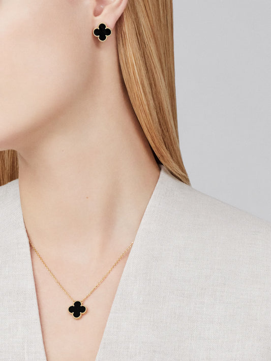 Set Van Cleef Vintage Alhambra Negro