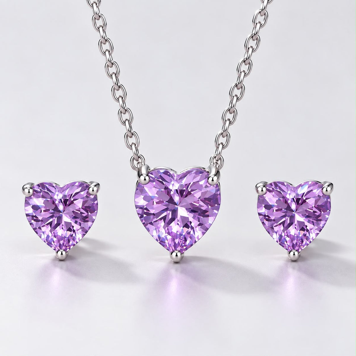 Set Pandora De Corazón Morado