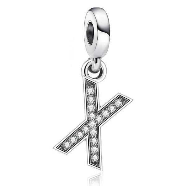 Charm Pandora Inicial Abecedario Brillante en Molde de la A-Z