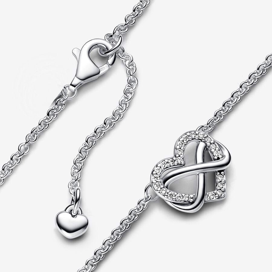 Collar Pandora Corazón con infinito