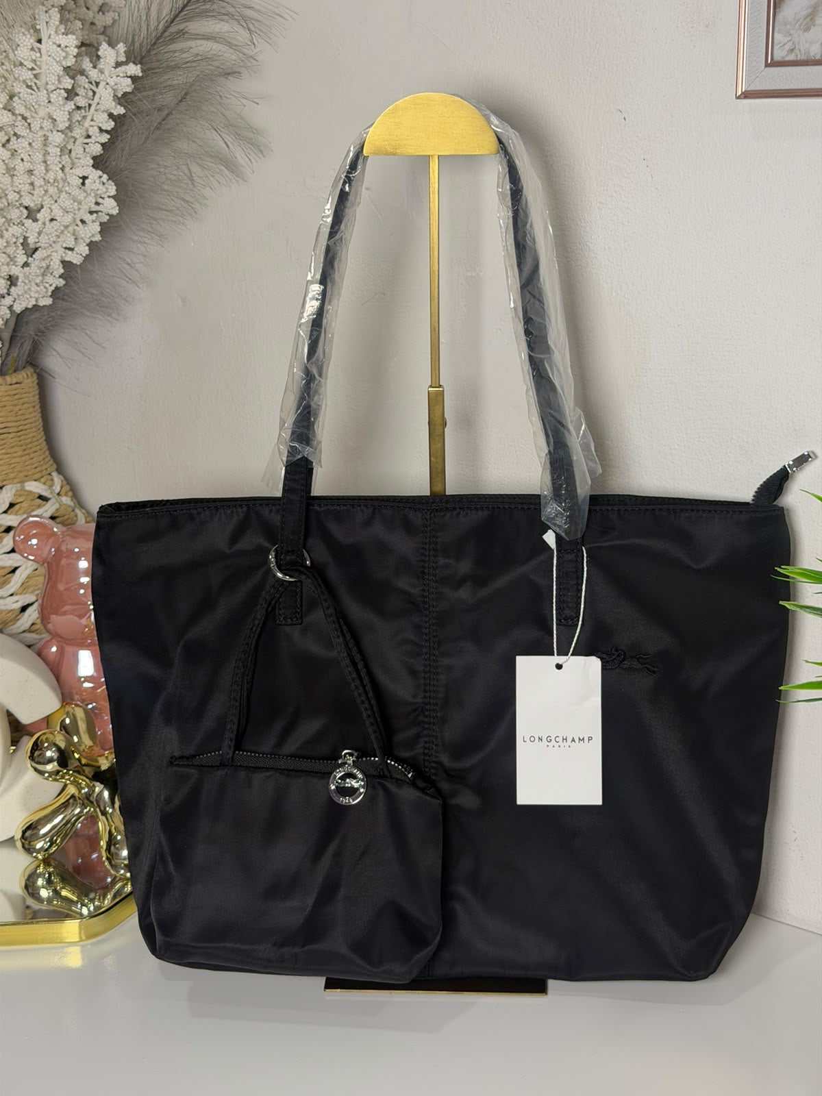 Cartera Longchamp Le Pliage Tote Bag L Nylon Negra