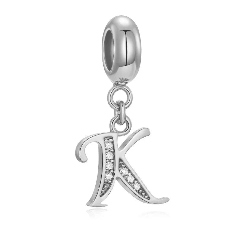 Charm Pandora Inicial Abecedario Cursiva Colgante De La A-Z