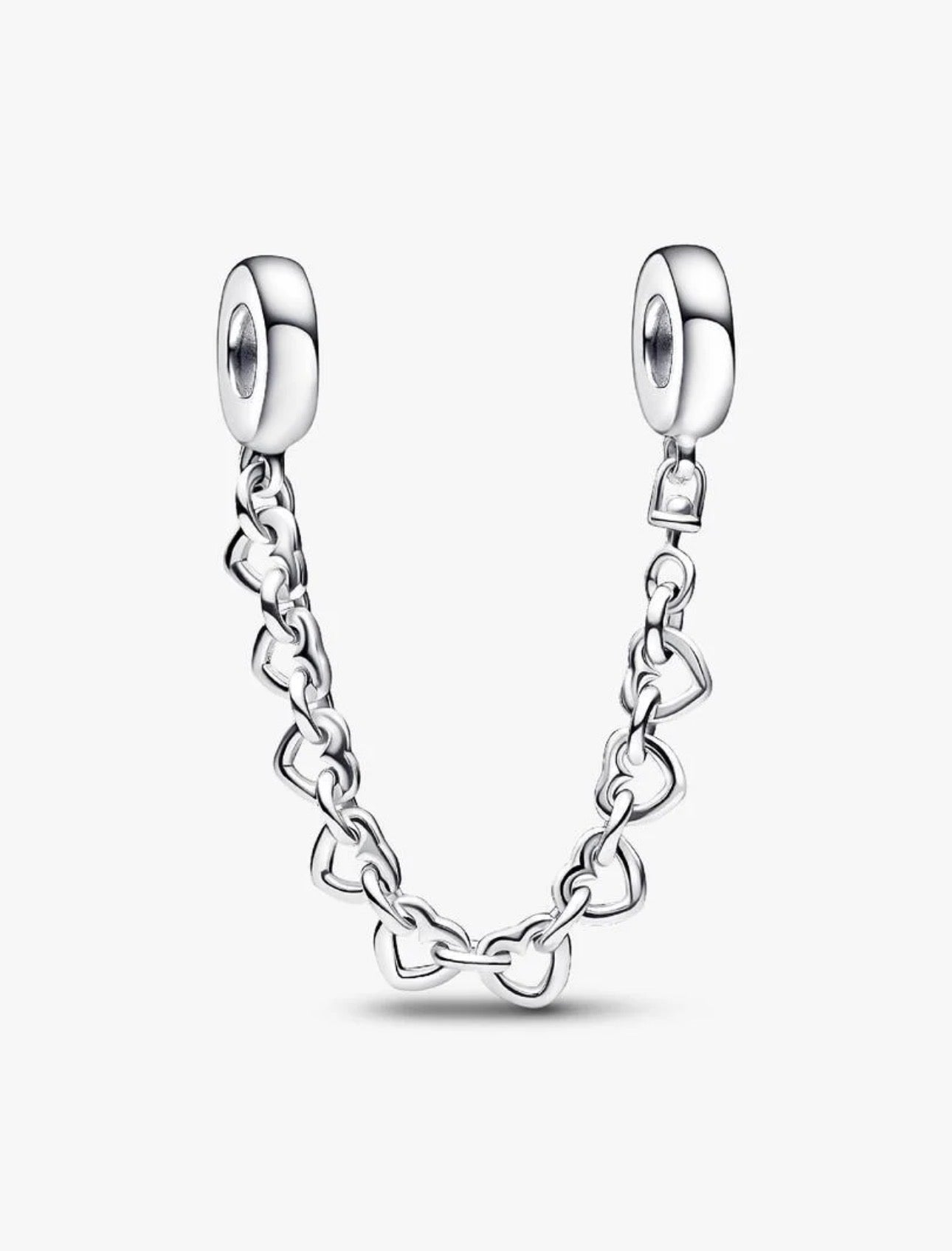 Cadena Pandora de Seguridad Corazones Enlazados