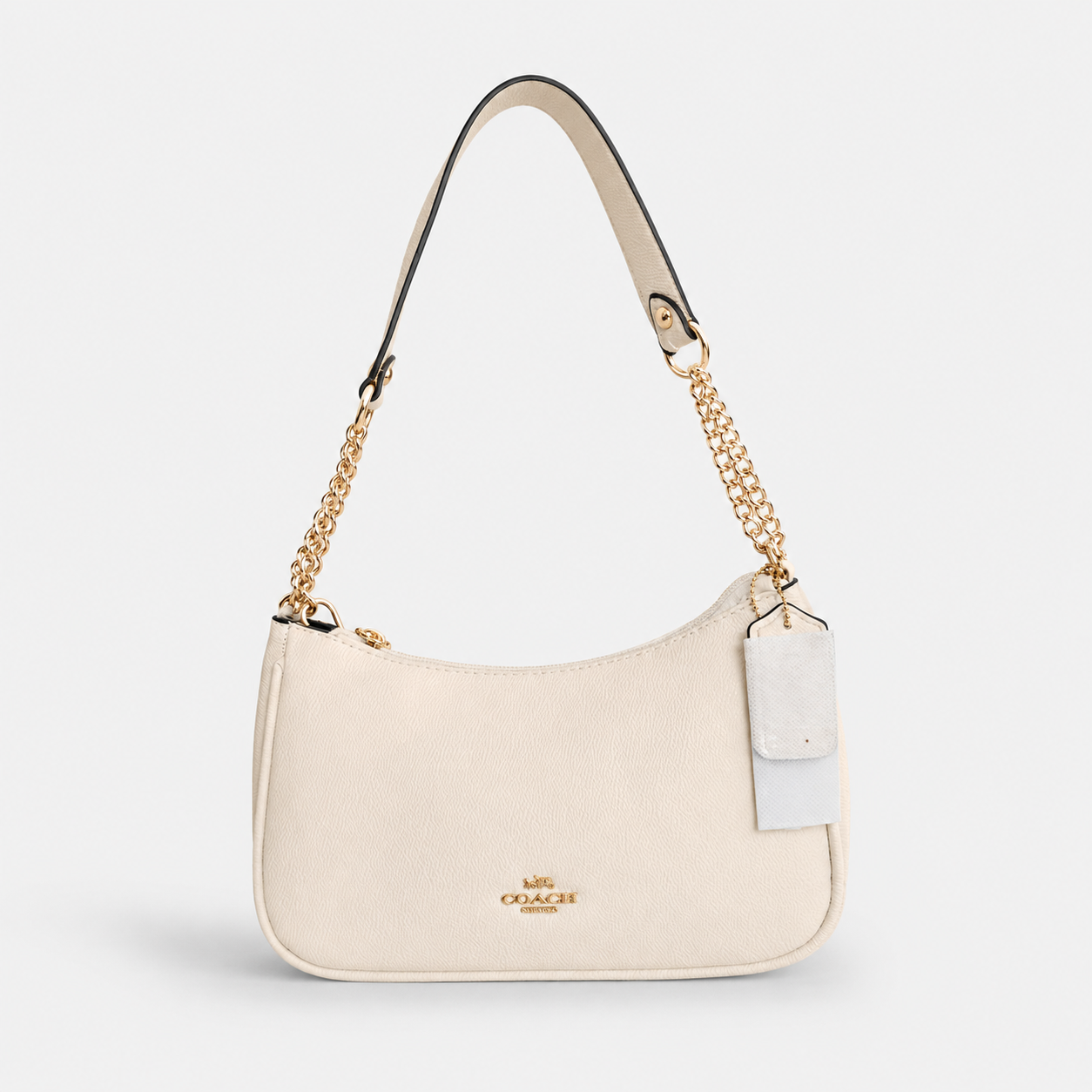 Cartera Coach De Hombro Mediana Teri Color Beige