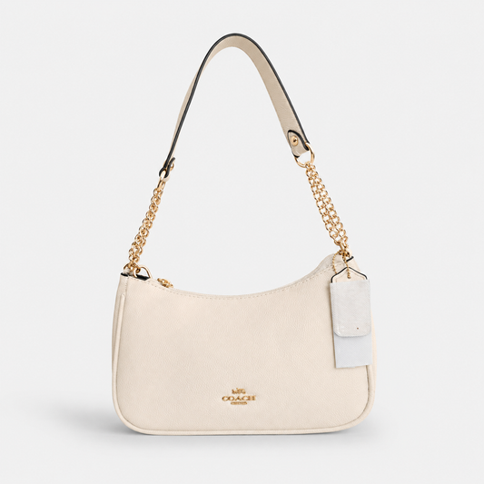 Cartera Coach De Hombro Mediana Teri Color Beige