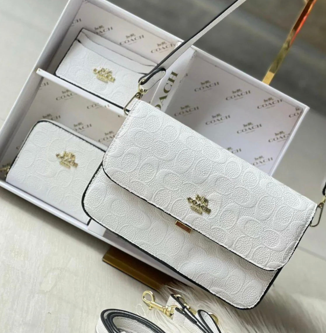 Set Coach De 3 Piezas Tapy Blanco