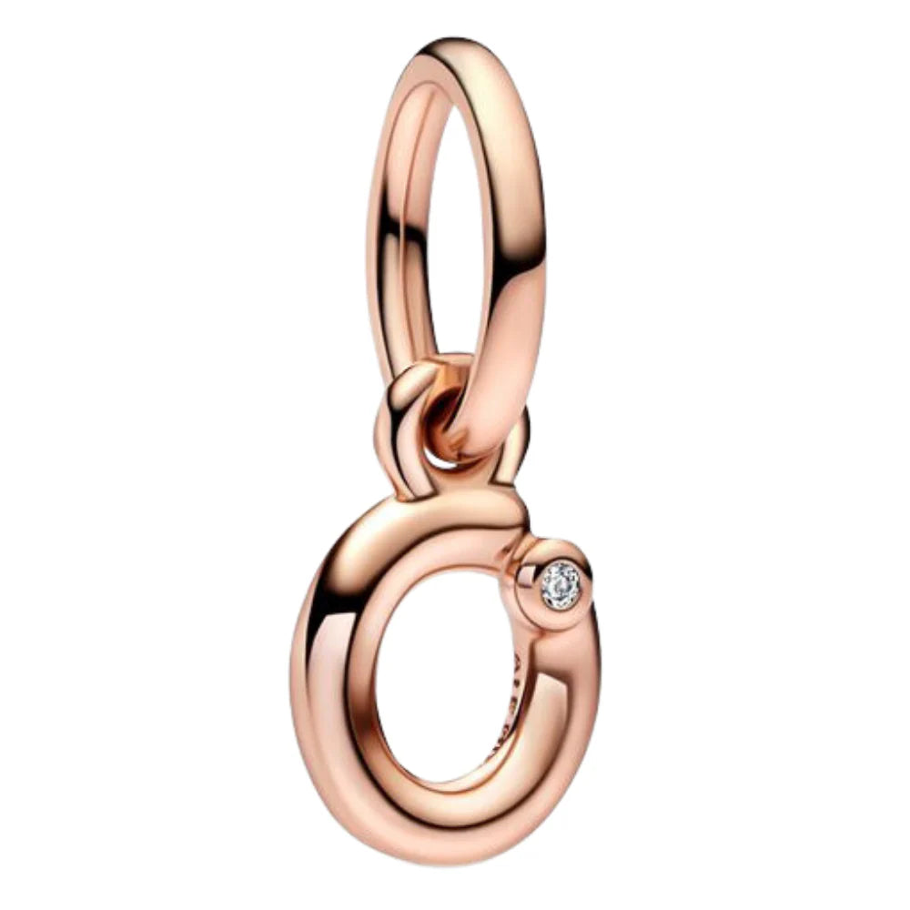 Charm Pandora Inicial Abecedario de la A - Z minúscula Rose Gold