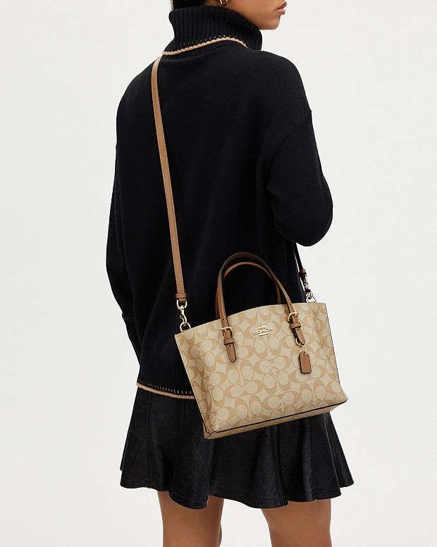 Cartera Mediana coach Mollie Tote Bag 25 Café Con Caja