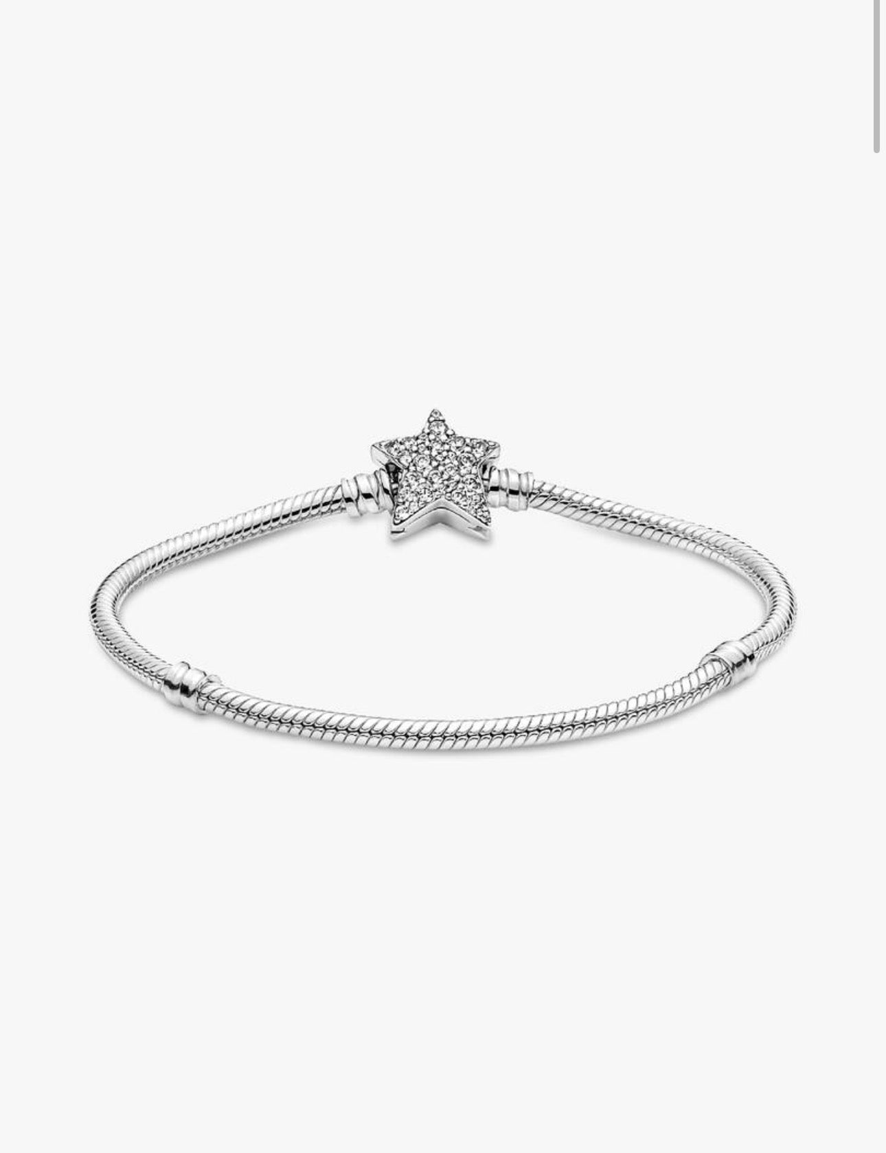 Pulsera Pandora con cierre de Estrella Asimétrica