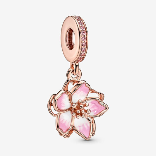 Charm Pandora colgante de flor de cerezo