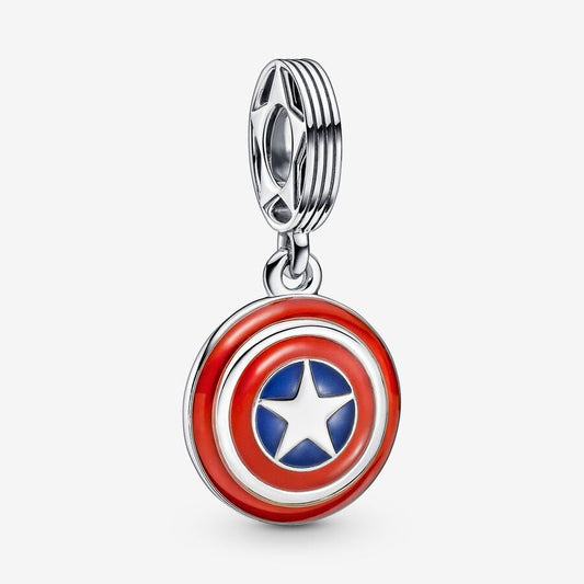 Charm Pandora Colgante Escudo Capitán América los Vengadores de Marvel