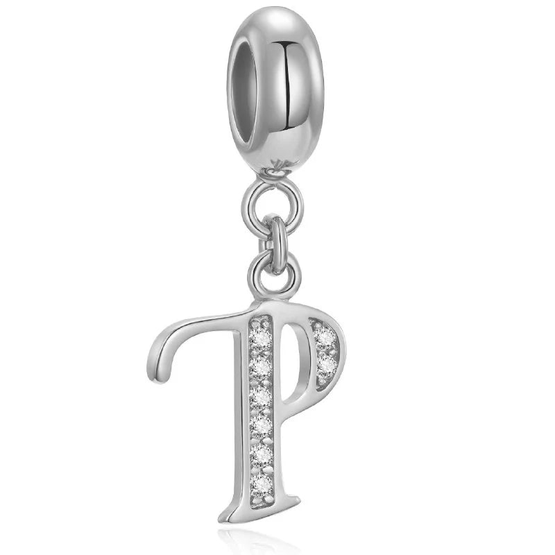 Charm Pandora Inicial Abecedario Cursiva Colgante De La A-Z