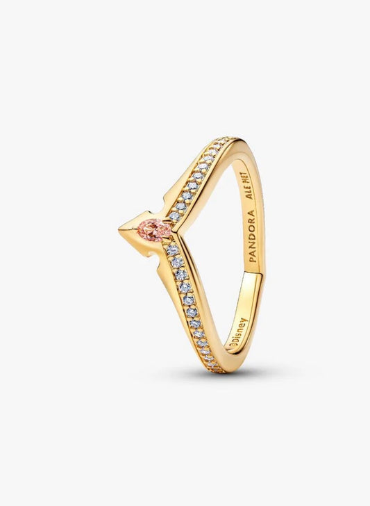 Anillo Pandora Tiara Princesa Aurora de Disney