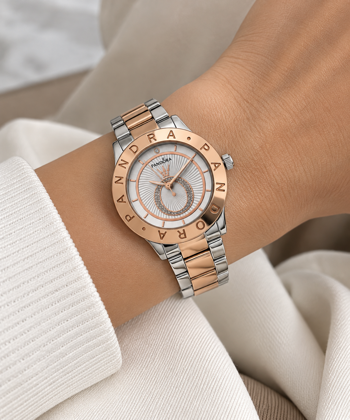 Reloj Pandora Silver & Rose Élégance
