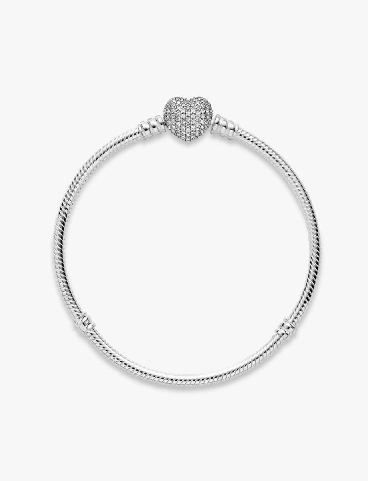 Pulsera Pandora Moments Con Cierre De Corazón Brillante