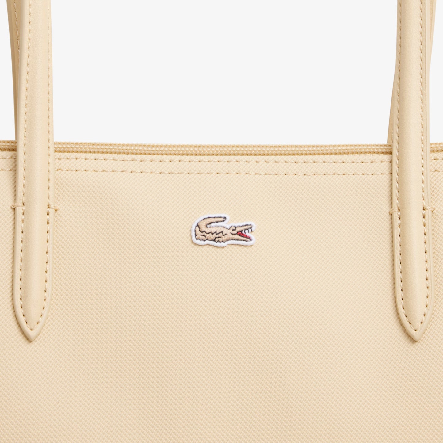 Cartera Lacoste tote grande L.12.12 Beige Claro
