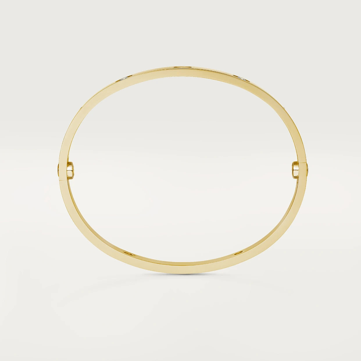 Pulsera Cartier Love Dorada Con 4 Diamantes