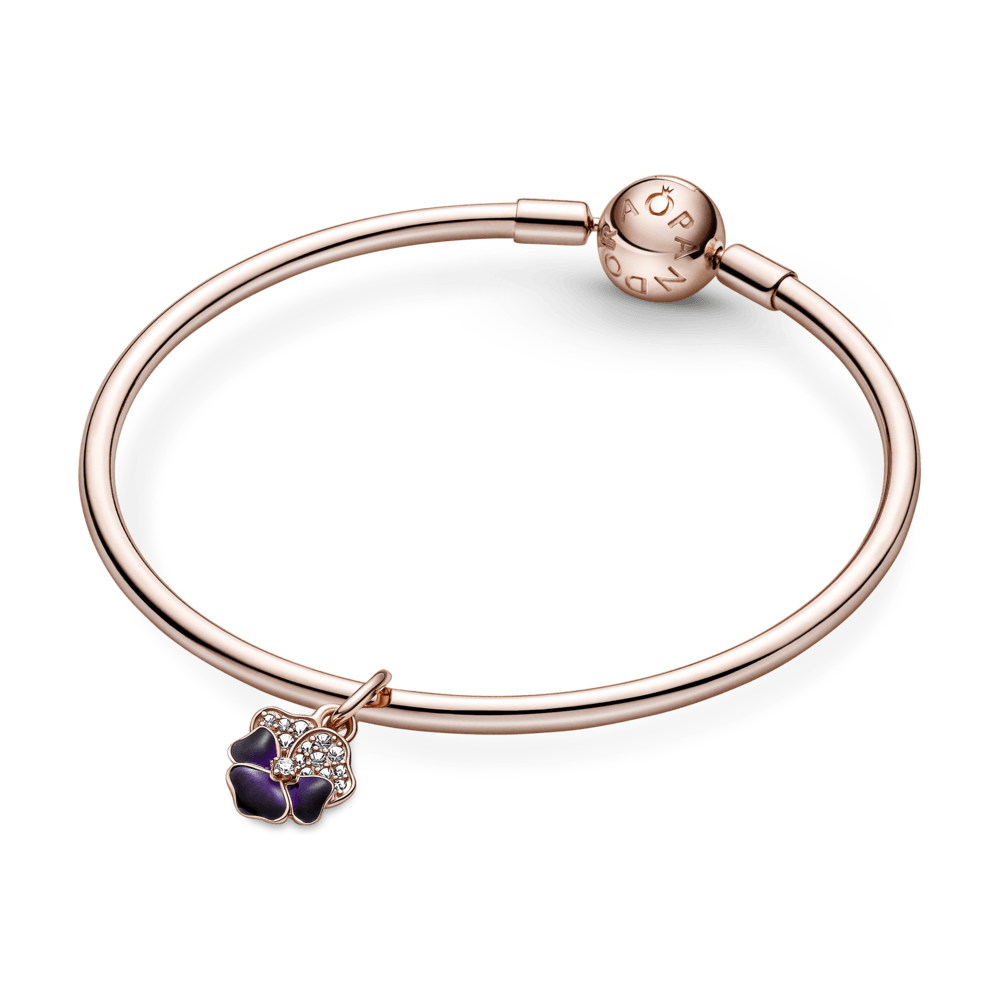 Charm Pandora Colgante Pensamiento Morado Intenso