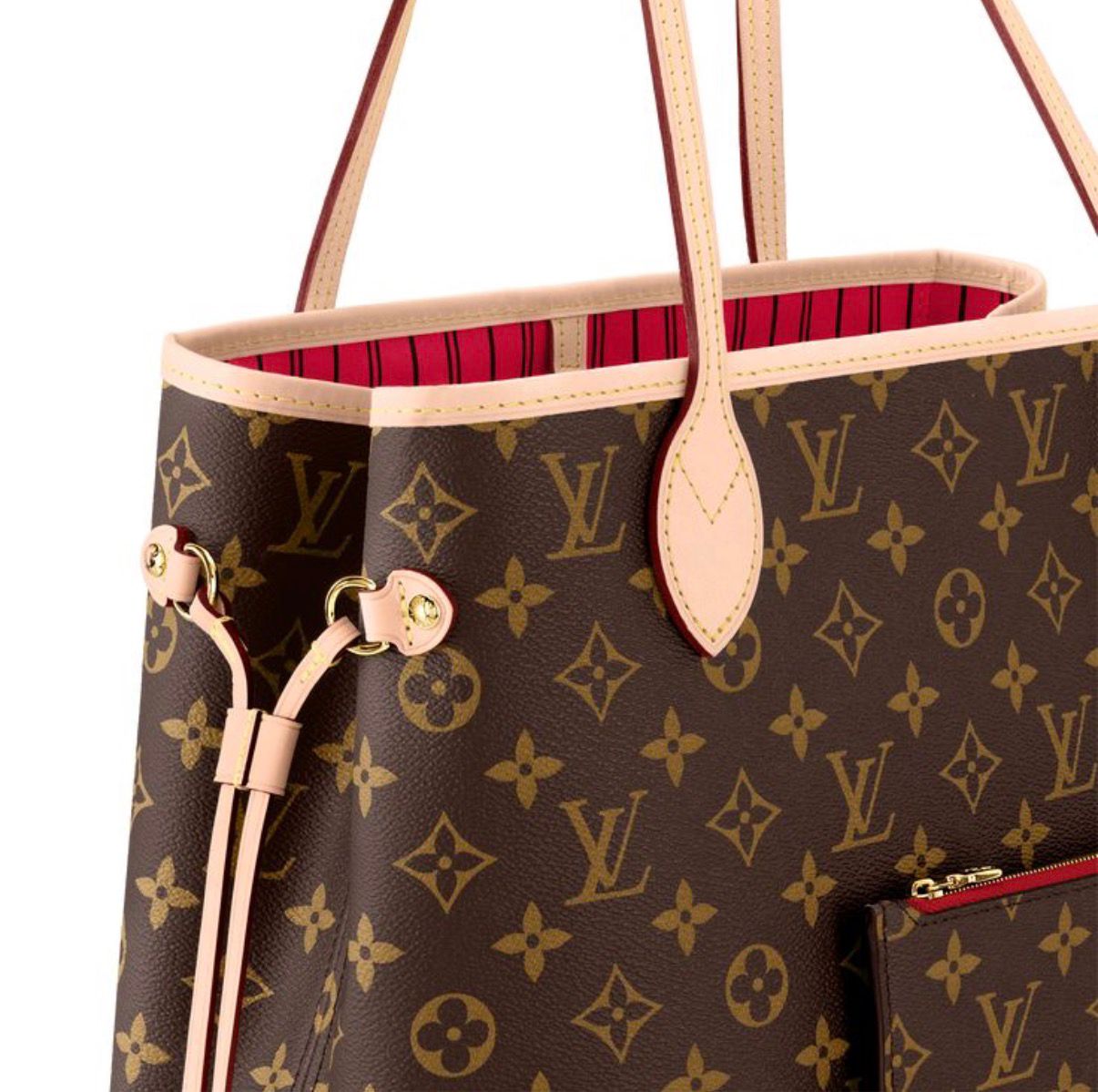 Cartera LOUIS VUITTON Neverful MM Tote Bag Incluye Bolsa De Mano Calildad Alta