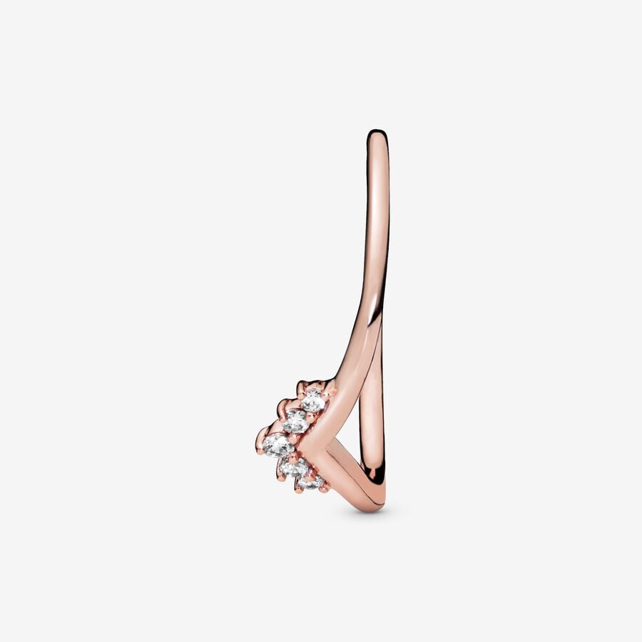 Anillo Pandora Tiara Wishbone Rose Gold