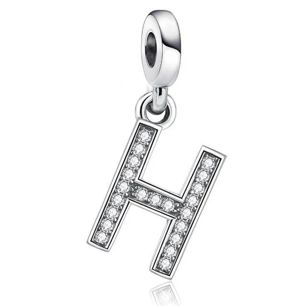 Charm Pandora Inicial Abecedario Brillante en Molde de la A-Z