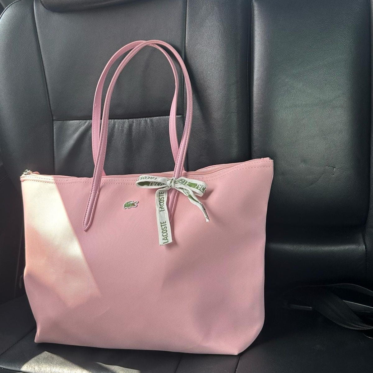 Cartera Lacoste tote grande L.12.12 Rosa
