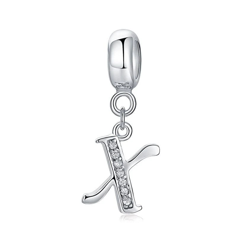 Charm Pandora Inicial Abecedario Cursiva Colgante De La A-Z