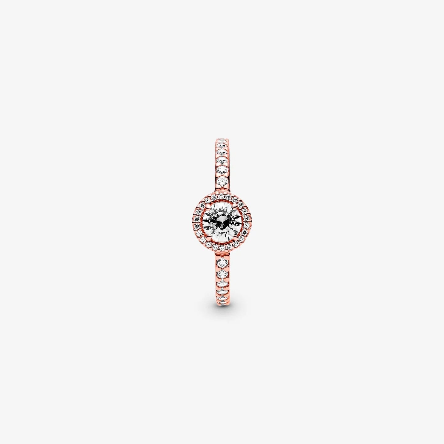 Anillo Pandora Elegancia Clásica Circular Rose Gold
