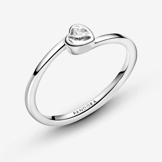 Anillo Pandora Corazón Solitario