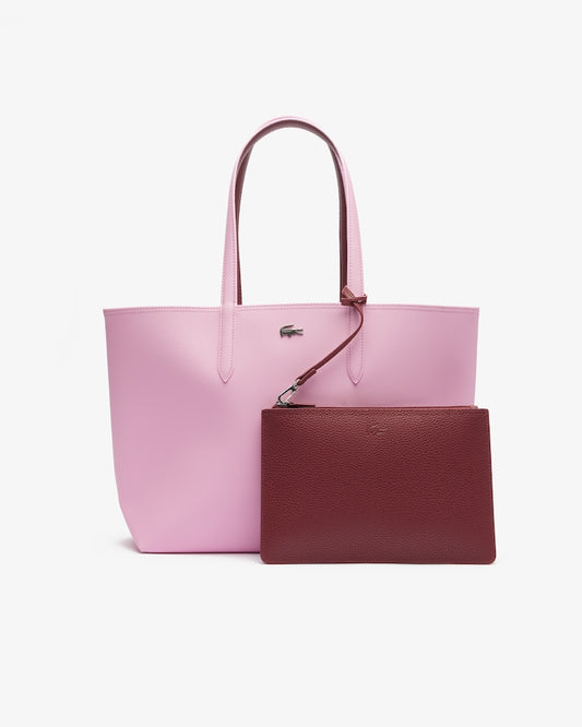Cartera Lacoste Tote Bag y Bolsa De Mano Reversible Roja Y Roja