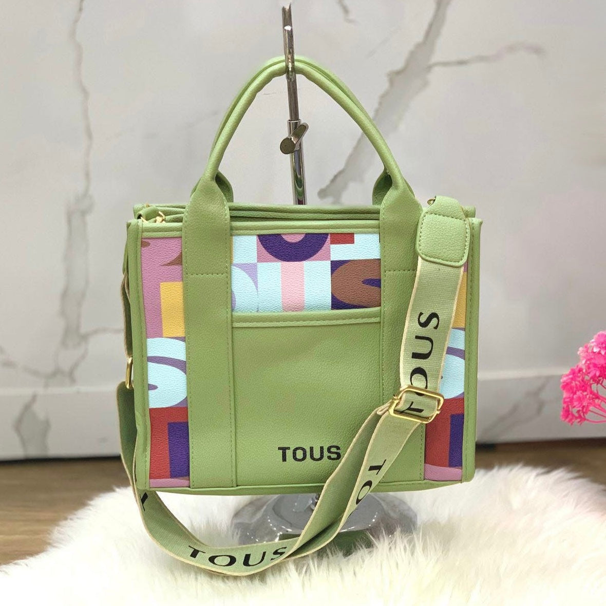 Cartera Tous Verde Mediana Mímic Amaya