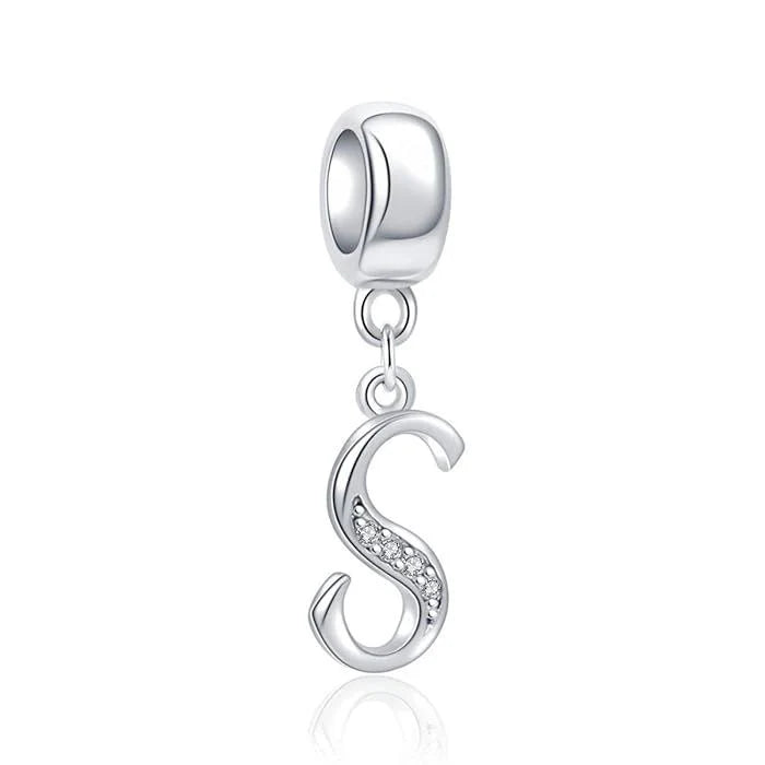 Charm Pandora Inicial Abecedario Cursiva Colgante De La A-Z