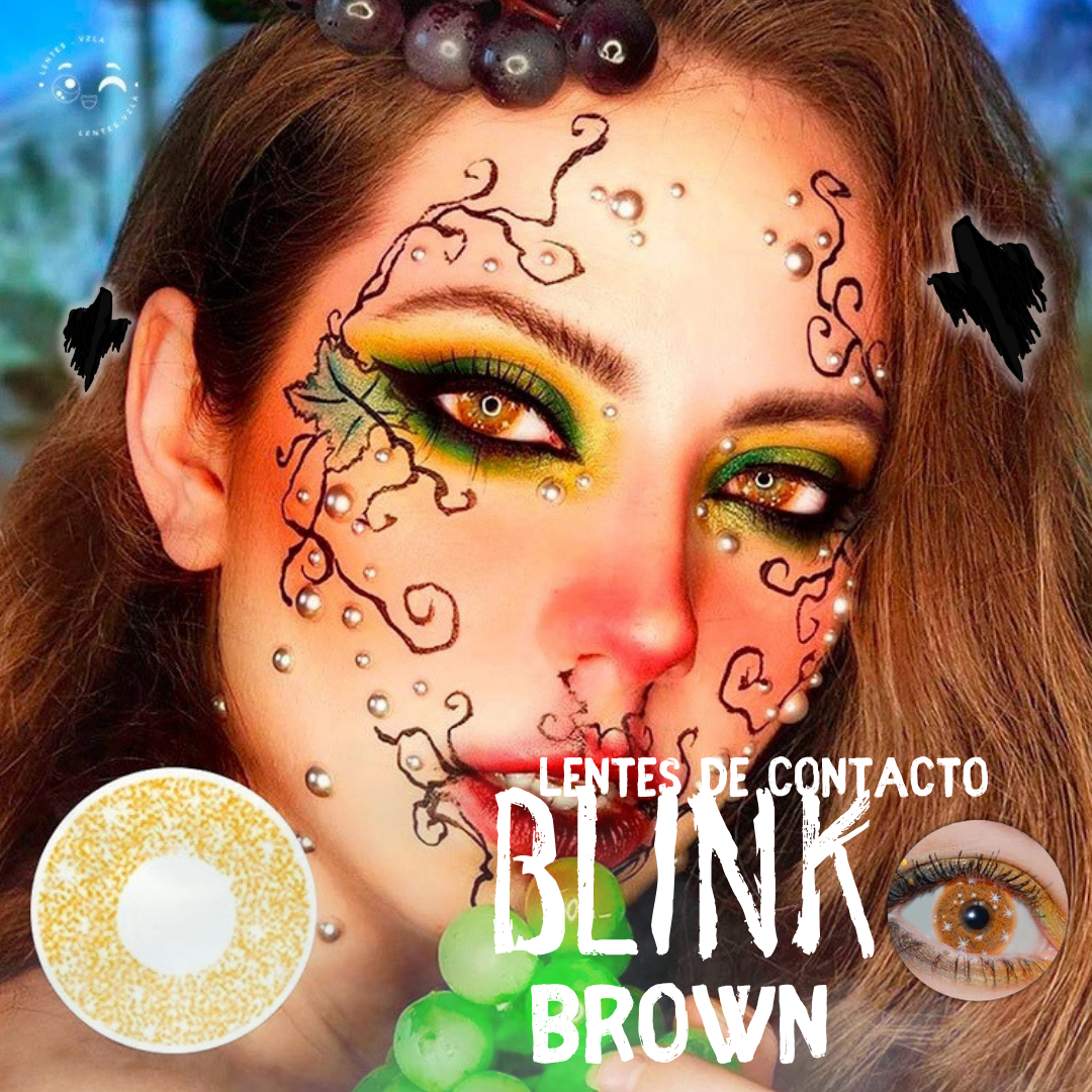 Lentes De Contacto Meetone Halloween Tono Blink Brown