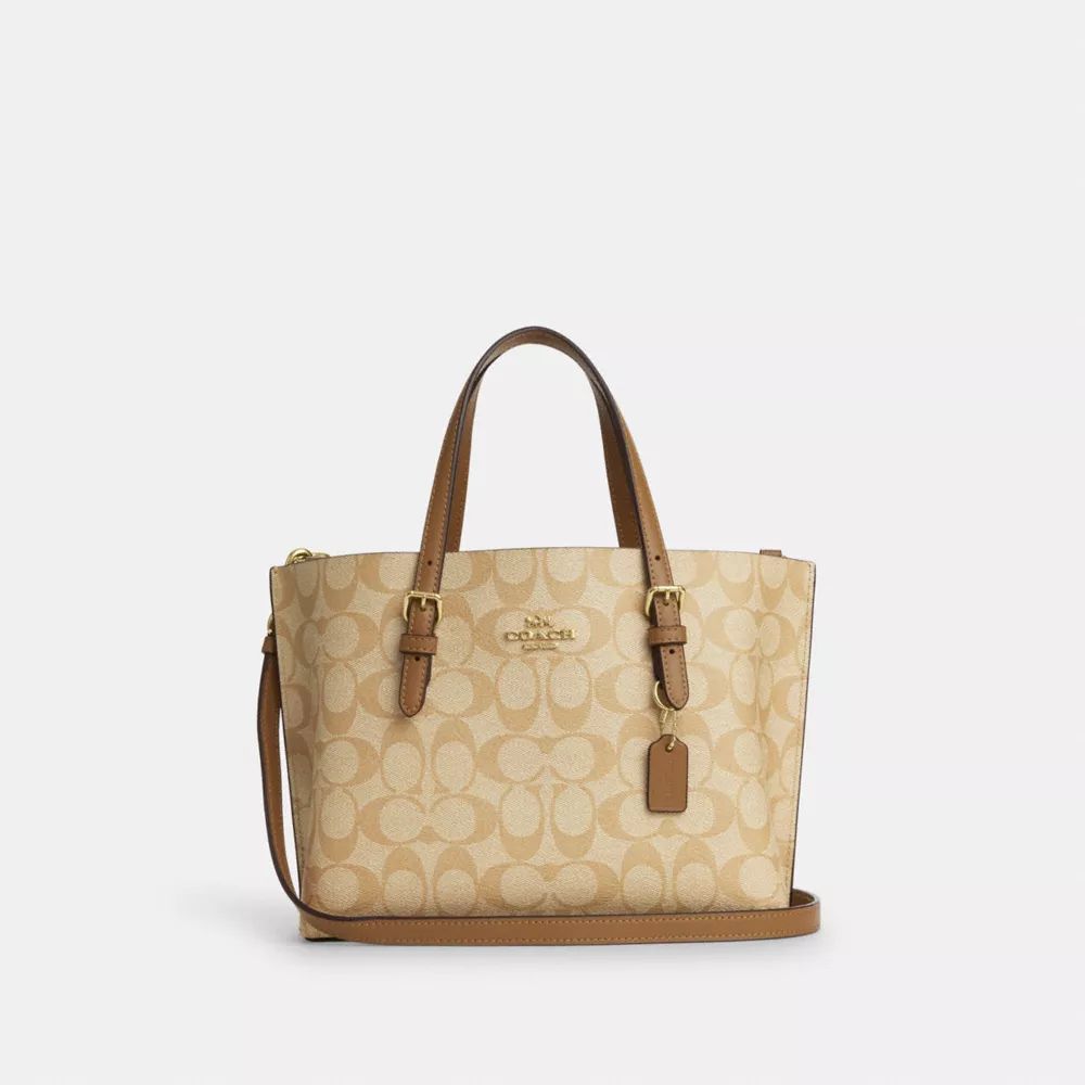 Cartera Mediana coach Mollie Tote Bag 25 Café Con Caja