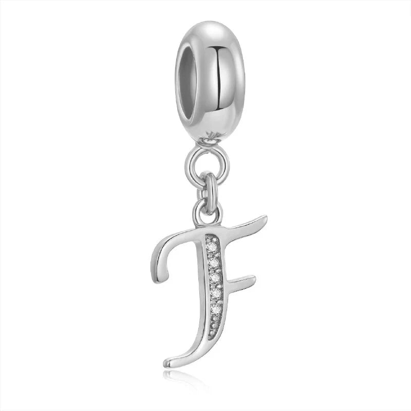 Charm Pandora Inicial Abecedario Cursiva Colgante De La A-Z