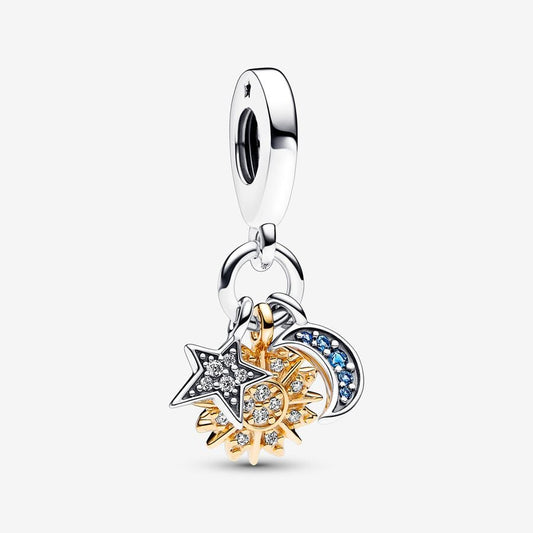 Charm Pandora Colgante Triple Celestial