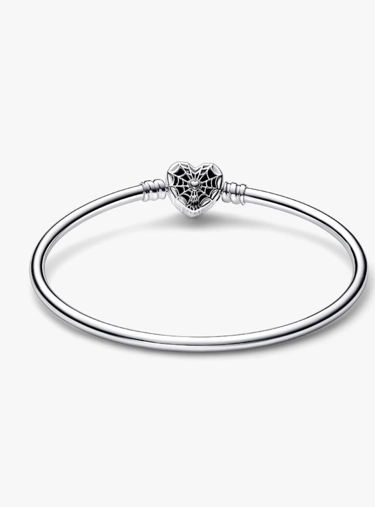Brazalete Pandora rígido con broche de máscara de Spiderman de Marvel