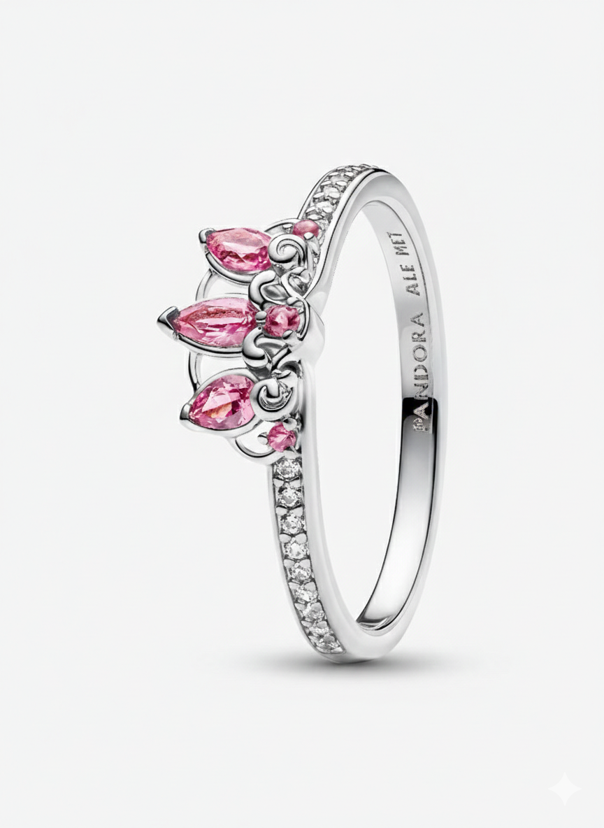 Anillo Pandora Princesa Rapunzel de Disney Plateado