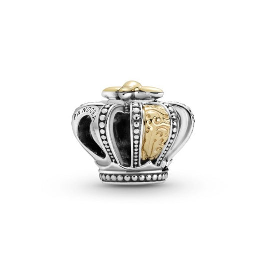 Charm Pandora Corona Real Bicolor