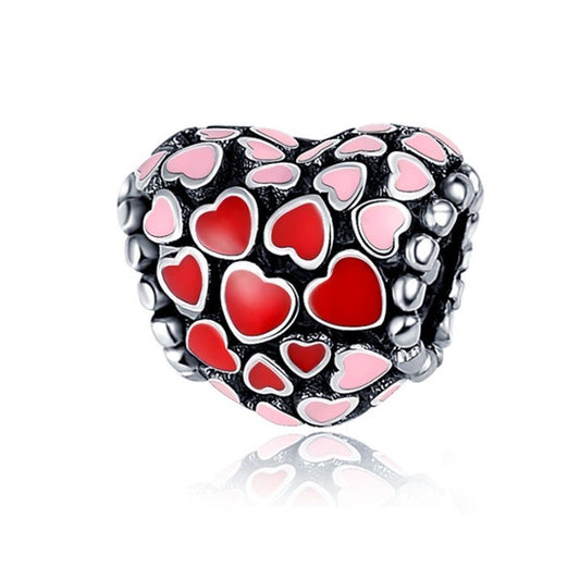 Charm Pandora Estallido De Amor Con Diseño de Pequeños Corazones