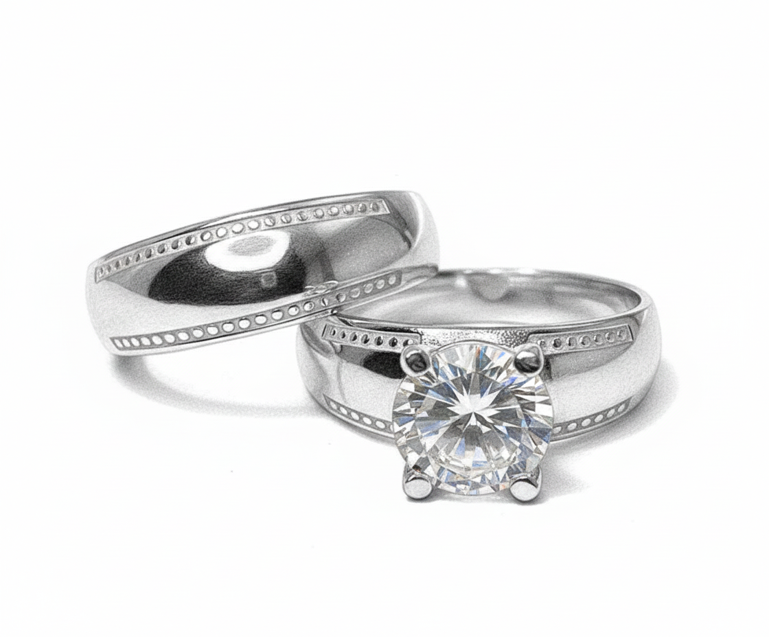 Anillo de Compromiso set de dama #12