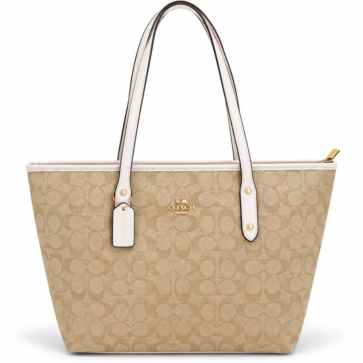 Cartera Coach Classic City Tote Bag L Con Blanco