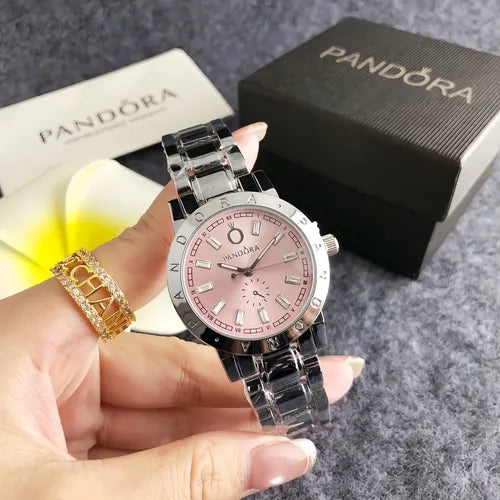 Reloj Pandora Luxury Rosa Calidad Alta