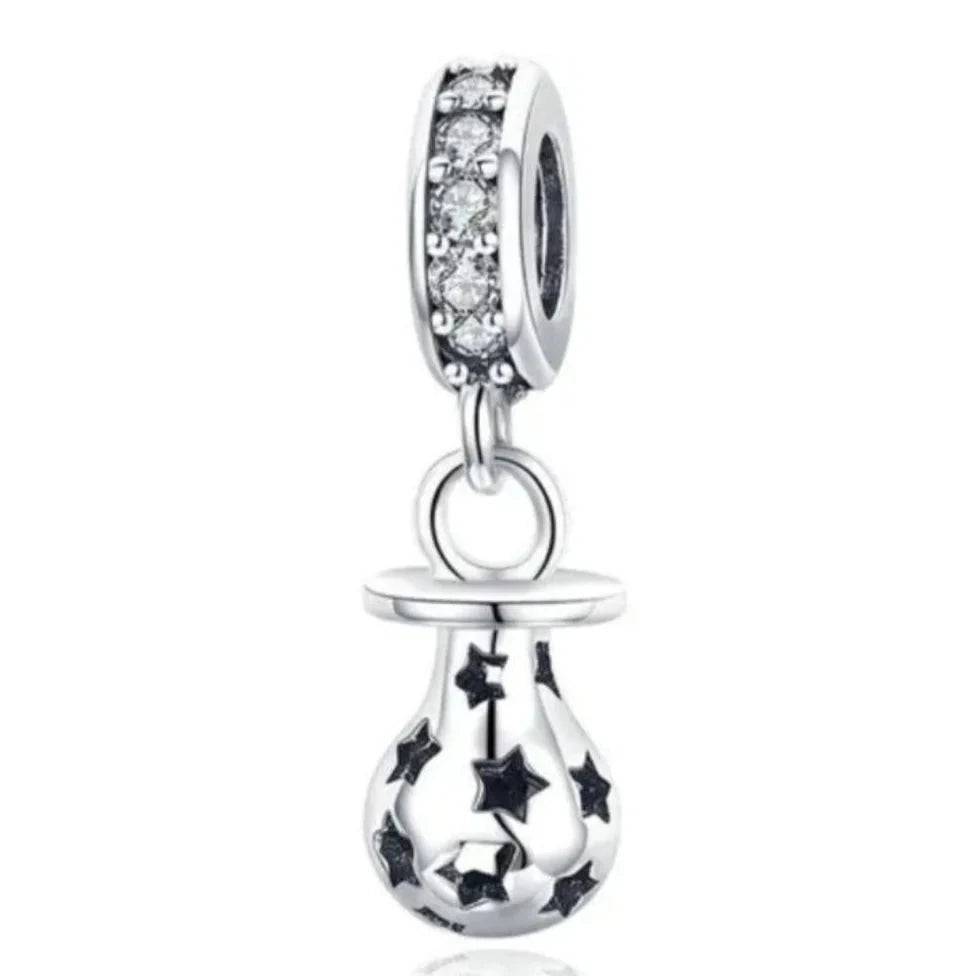 Charm Pandora Chupete De Bebé Con Estrellas