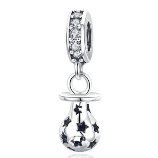 Charm Pandora Chupete De Bebé Con Estrellas
