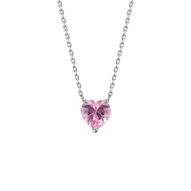 Collar Corazón Rosa Pequeño